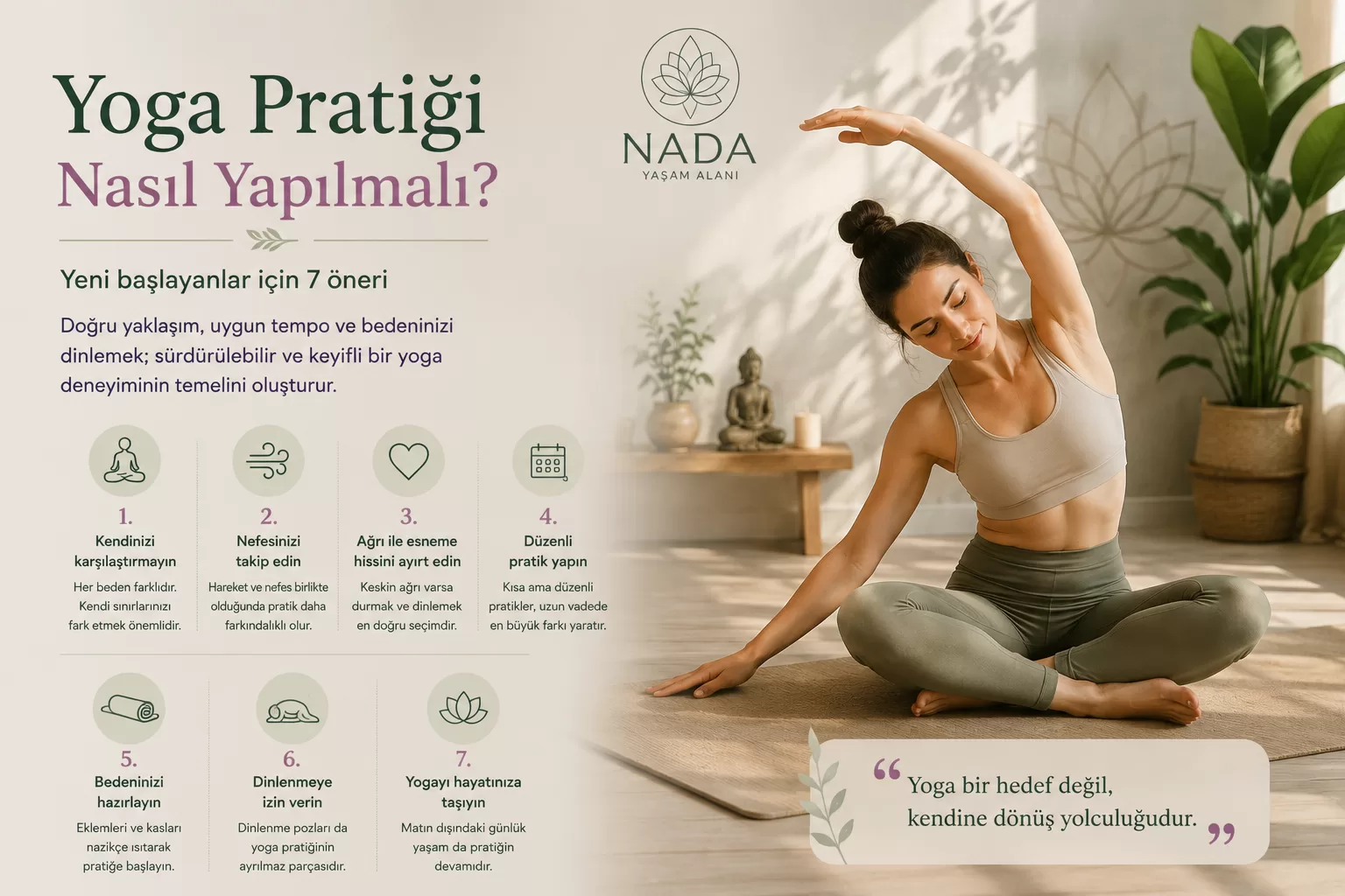 Yoga Pratiği Nasıl Yapılmalı? Yeni Başlayanlar İçin 7 Öneri