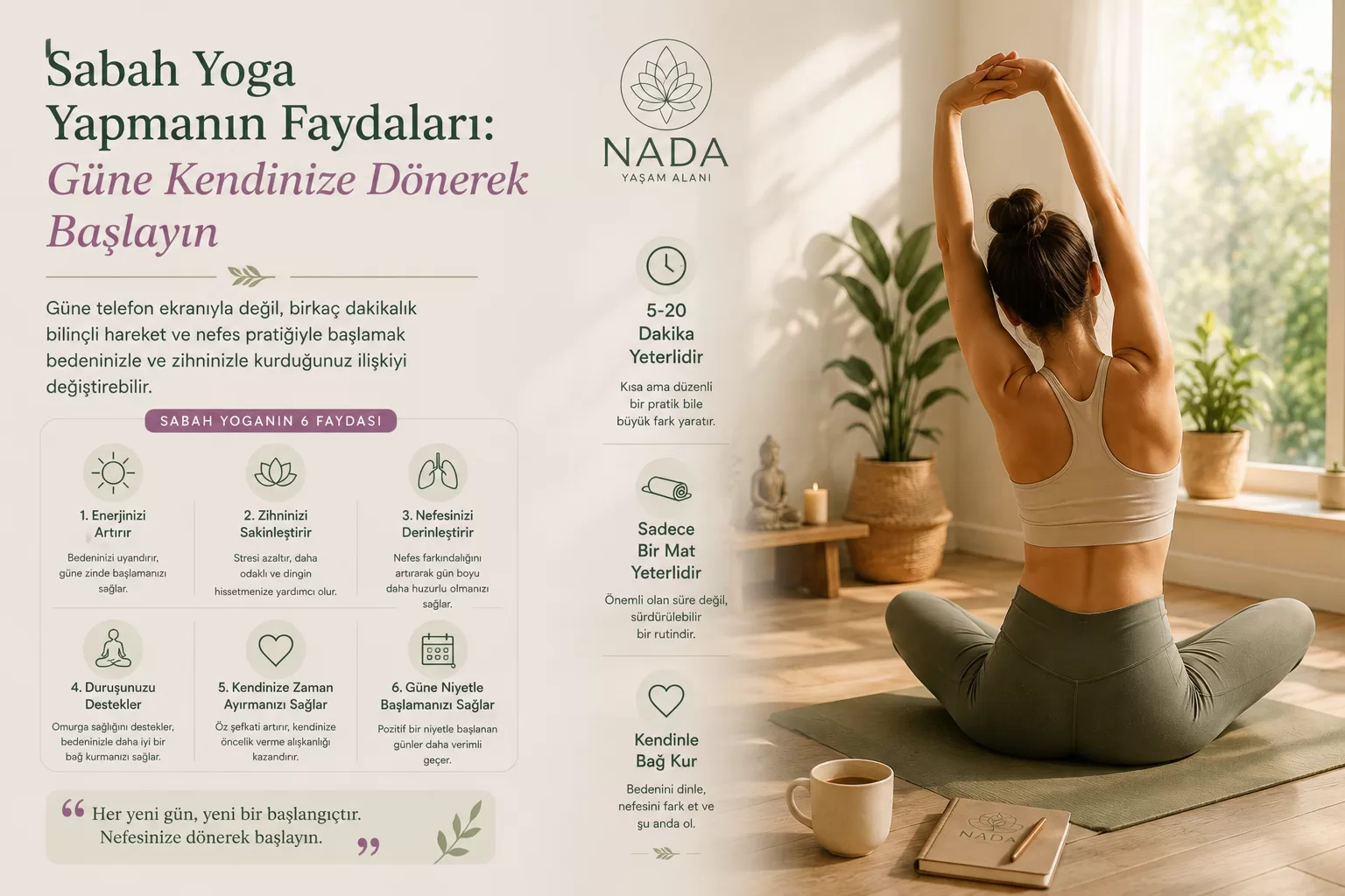 Sabah Yoga Yapmanın Faydaları: Güne Kendinize Dönerek Başlayın